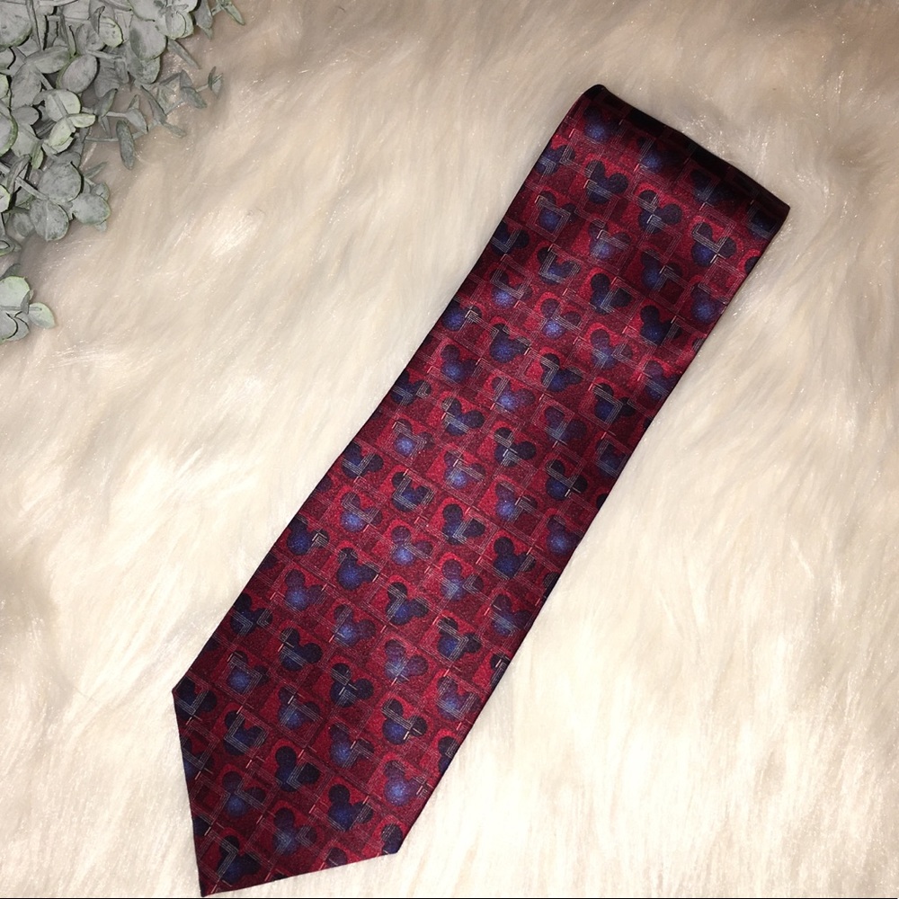 DISNEY Mickey Mouse Head Men’s Neck Tie